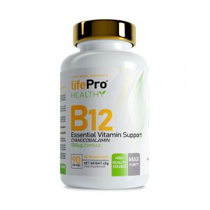 Life Pro Vitamine b12 90 capsules végétaliennes conditionnement des médicaments